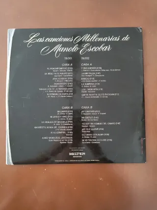 4 Vinilos Manolo Escobar Flamenco y Sevillanas