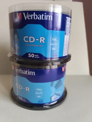 2 scatole Verbatim CD-R 50 unità