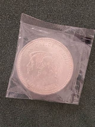Moneda Plata Felipe y Letizia 12 Euro