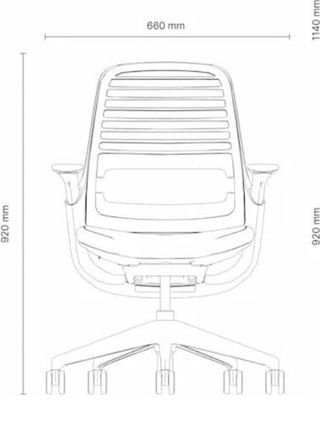 Silla Oficina Steelcase Serie 1 Negra