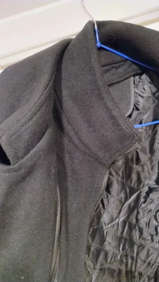 Chaqueta Trench Saco Negro para Hombre Talle L