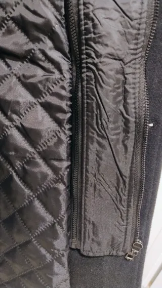 Chaqueta Trench Saco Negro para Hombre Talle L