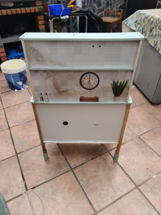 Cocinita de madera con luces y sonido