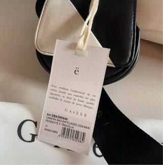 Borsa Gaelle tracolla nera e bianca
