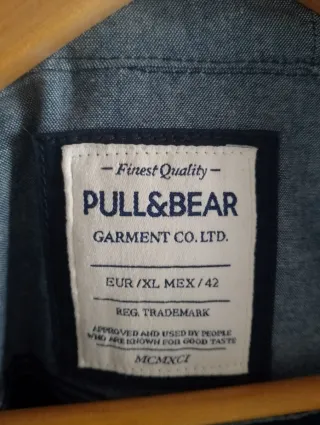 Anorak Pull&Bear azul Talla XL