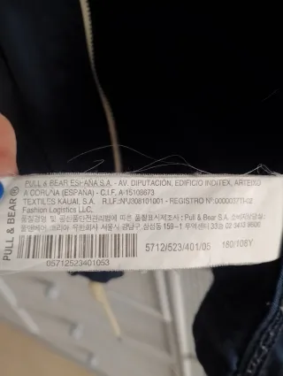 Anorak Pull&Bear azul Talla XL