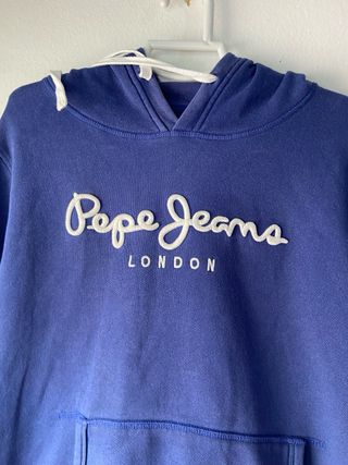 Sudadera con capucha azul Pepe Jeans Talla S / M