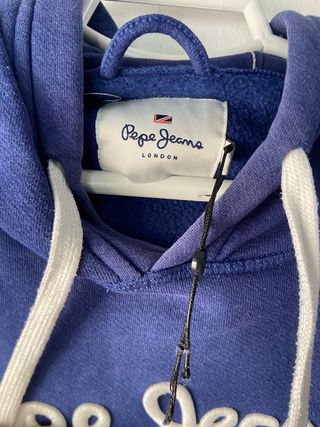 Sudadera con capucha azul Pepe Jeans Talla S / M