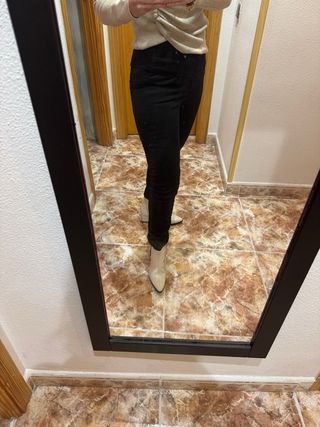 Vaqueros Salsa Negros Talla M