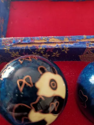 Sfere di Baoding cinesi con panda