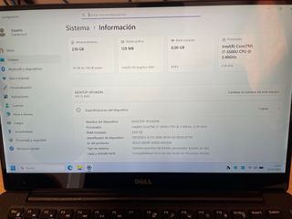 Portátil Dell Plata