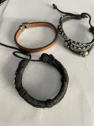Pulseras y Anillos Estilo Motero
