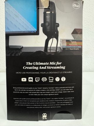 Micrófono Blue Yeti X negro