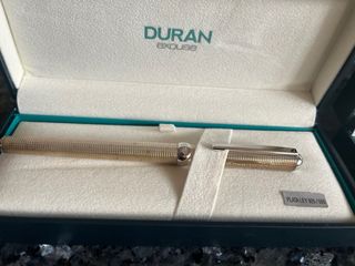 Pluma y Bolígrafo Duran Excuse en plata de ley