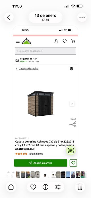 Caseta de resina Keter Ashwood 7x7