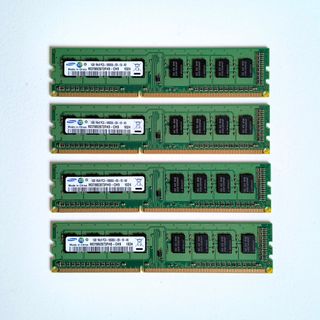 4GB RAM Samsung (4 x 1GB) PC3-10600U DDR3 UDIMM