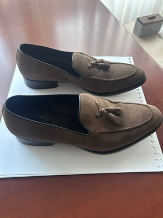 Zapatos Umber Ante Marrón Hechos en España