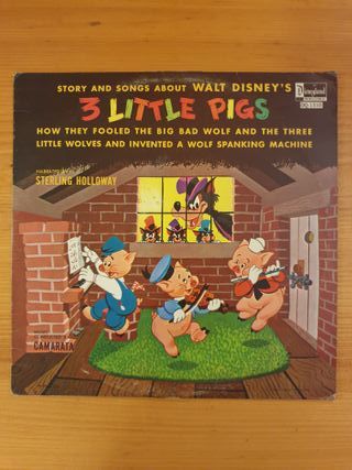 LP Walt Disney 3 Little Pigs Story & Songs