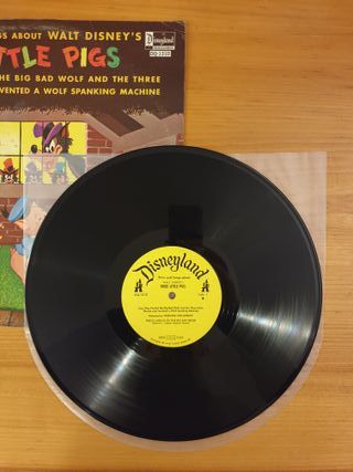 LP Walt Disney 3 Little Pigs Story & Songs