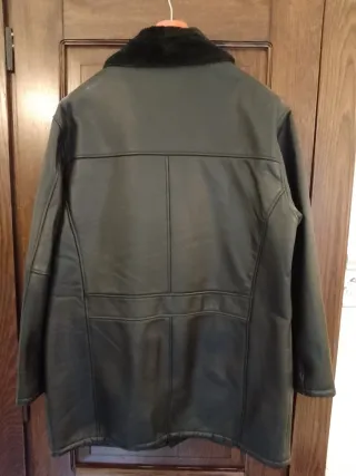 Giaccone uomo vera pelle nero XXL