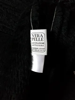 Giaccone uomo vera pelle nero XXL