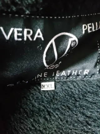 Giaccone uomo vera pelle nero XXL