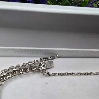 Pulsera Plata Tipo No Me Olvides