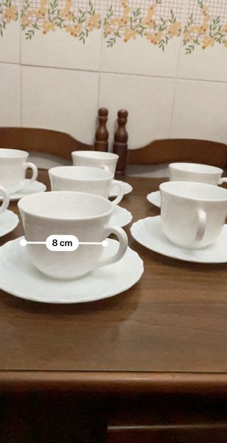 Juego de café Arcopal Blanca