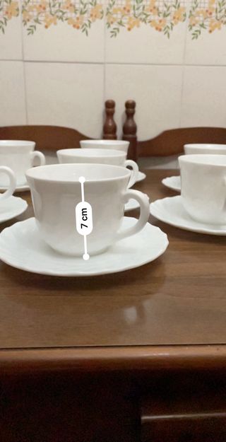 Juego de café Arcopal Blanca