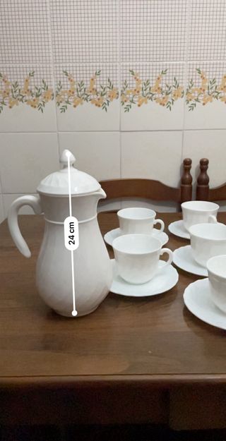 Juego de café Arcopal Blanca