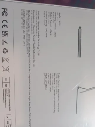 Custodia con tastiera nimin MF-11 per iPad Pro 11