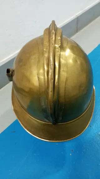 Casco bombero francés 1895 cobre