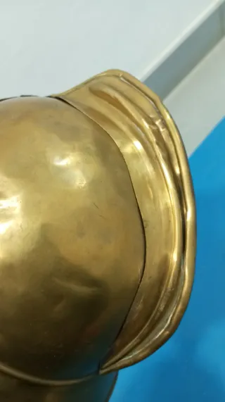 Casco bombero francés 1895 cobre