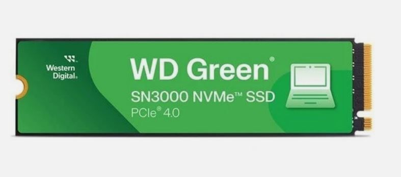 SSD NVMe WD GREEN SN3000 1 TB PCle 4.0 x4 nuevo