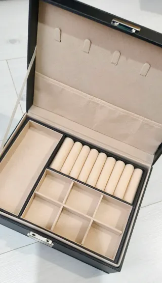 Joyero Negro 2 Pisos