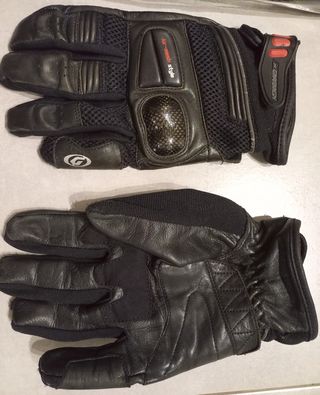 Guantes Moto Verano Air Mesh Cuero Garibaldi