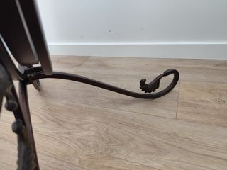 Espejo de pie ovalado forja y cristal