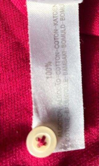 Polo Massimo Dutti XXL Manga Larga Burdeos