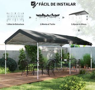 Carpa Plegable 6x3 Gris