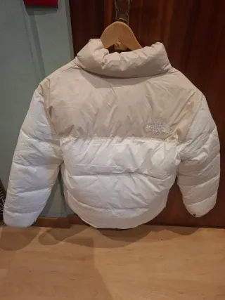 Plumífero The North Face blanco y beige