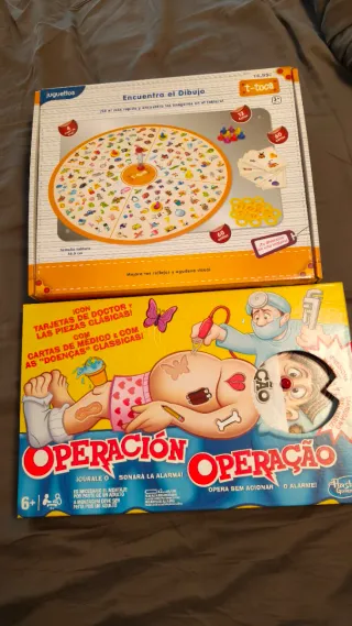 Lote 2 juegos infantiles: Operación y Lince