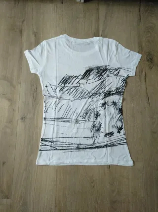 Camiseta M Manga Corta Dibujo Abstracto