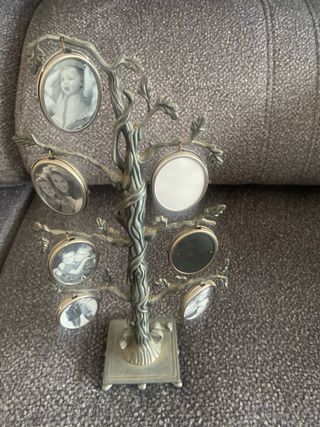 Portarretratos Árbol Plateado Antiguo