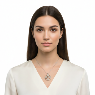 Dije Colgante Cruz Lauburu Hecho a Mano Unico