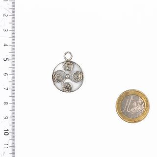 Dije Colgante Cruz Lauburu Hecho a Mano Unico