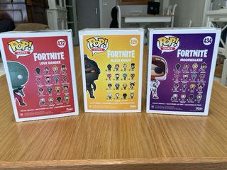 Funko Pop Fortnite Love Ranger, Black Knight, Moon
