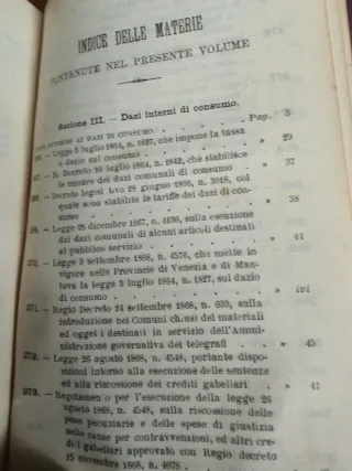 Libri 1891 finanze Regno Italia