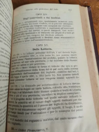 Libri 1891 finanze Regno Italia