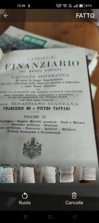 Libri 1891 finanze Regno Italia