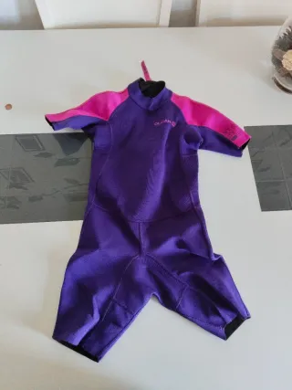 Neopreno niña morado y fucsia talla 6 niñ@